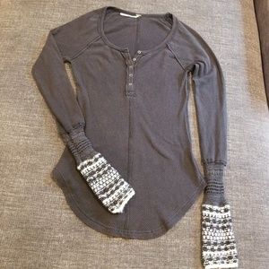 Free People Thermal Henley